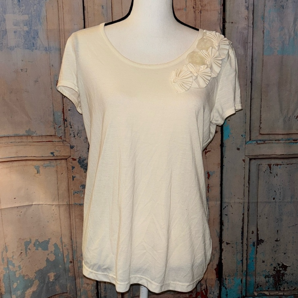 Zoe D. Women’s XL short sleeve so soft scoop neck top